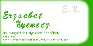 erzsebet nyemecz business card